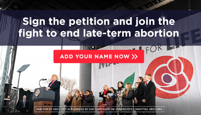 Sign the petition to join President Trump's Senate allies in the fight to end late-term abortions
